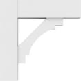 thumbnail image 4 of 3"W x 16"D x 16"H Standard Merced Architectural Grade PVC Bracket with Block Ends, 4 of 4