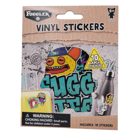 Fuggler Vinyl Stickers with 10 Large stickers