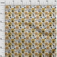 thumbnail image 3 of oneOone Cotton Cambric Yellow Fabric Kids Animal Fabric For Sewing Printed Craft Fabric By The Yard 56 Inch Wide, 3 of 4