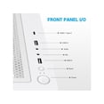 thumbnail image 7 of SAMA V40 White ATX Mid Tower PC Case, 6 Pre-Installed 120mm ARGB PWM Fans, Dual Tempered Glass Panels, Vertical Airflow Design, Gaming Computer Case for ATX/Micro-ATX/ITX Motherboard, 7 of 7