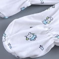 thumbnail image 5 of Staki Unisex Baby Clothes 5 Piece Layette Sets Cotton 0-3 Months Clothes Outfits for Baby Boys Girls Gift Set (Tops+Hat+Pants+Bib)(Blue,One Size), 5 of 7