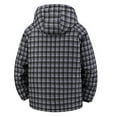 thumbnail image 4 of IWRICH Winter Heavy Warm Sherpa Lined Jackets for Men Plaid Flannel Tops Plus Size M-8XL Big&Tall Coat Black XXXL, 4 of 5