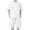 White—Summer Outfits for Men, variant on BVOFAR Mens Workout 2 Piece Outfits Big and Tall Moisture Wicking Short Sleeve Shirts and Drawstring Running Shorts Lightweight Summer Tracksuits Cooling Athletic Sets White XL