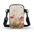 thumbnail image 2 of HELLHERO Sling Bag for Unisex Polyester Crossbody Sling Bags with with Zipper Mushrooms Butterflies, 2 of 7
