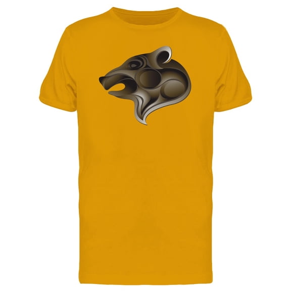 Brown Bear Wavy Head T-Shirt Men -Image by Shutterstock, Male Small
