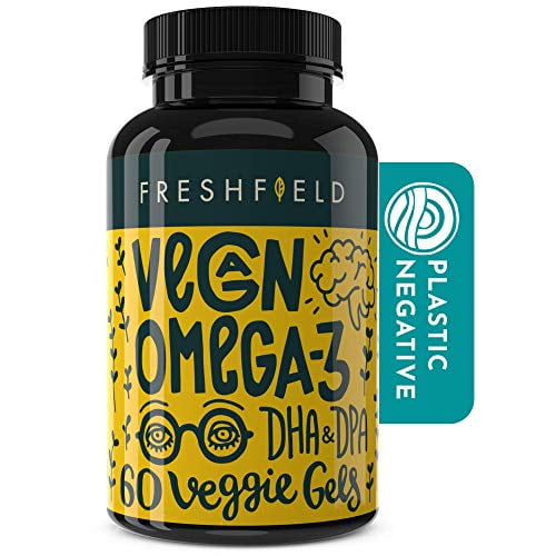 Freshfield Vegan Omega 3 DHA Supplement: 2 Month Supply. Premium Algae Oil, Plant Based, Sustainable, Mercury Free. Better Than Fish Oil! Supports Heart, Brain, Joint Health - DPA for Men & - Walmart.com