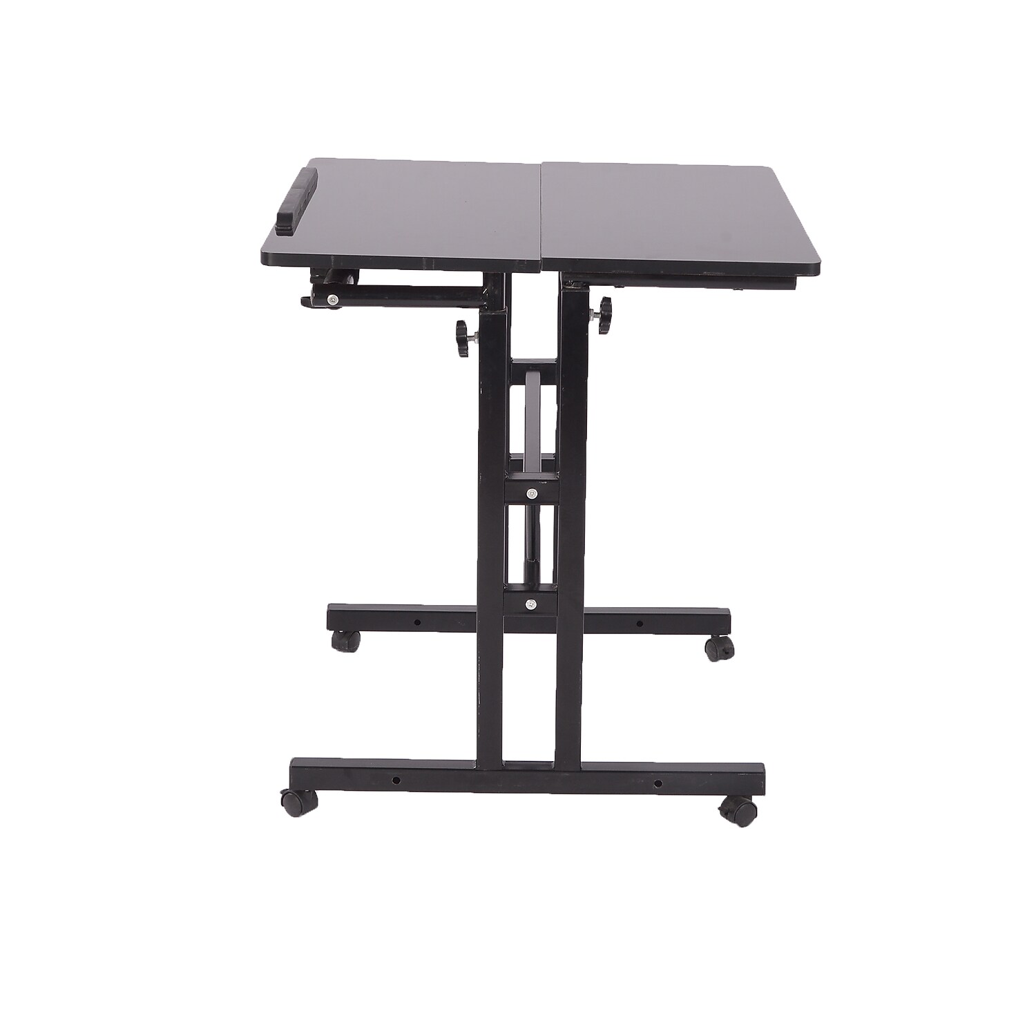Mind Reader 2-Tier Sit and Stand Desk, Black (SDROLL-BLK) - image 5 of 8