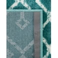 thumbnail image 6 of Unique Loom Moroccan Trellis Collection Area Rug - Mamounia (4' 1" x 6' 1" Rectangle Turquoise/Ivory), 6 of 6