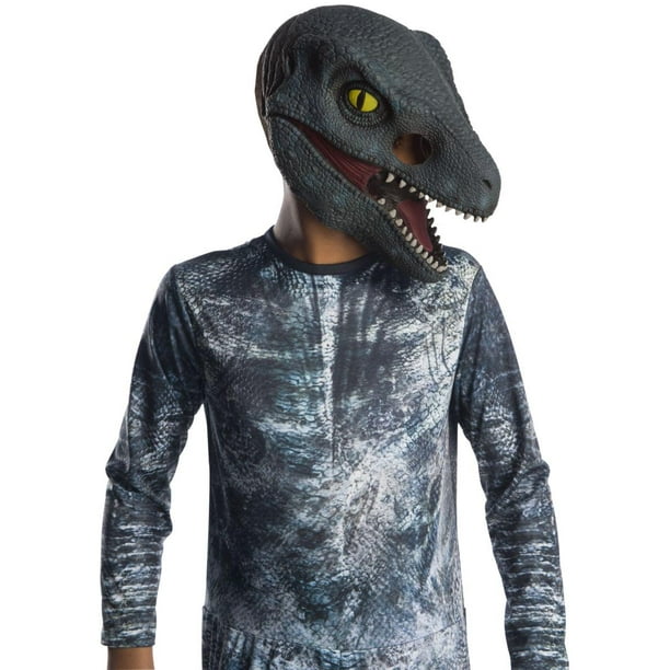 Jurassic World: Downed Kingdom Blue Velociraptor 3/4 Masque Costume Enfant
