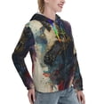 thumbnail image 6 of Daiia Colorful Ink Cute Horse Pattern Women's Fashion Hoodies & Sweatshirts with Kangaroo Pocket Hooded Sweatshirt with Eye-catching Drawstrings-XX-Large, 6 of 7
