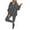 Dark Gray, variant on Idoravan Womens Sweat Suits and Jogger Sets Women Sweat Suit Hoodie And Leggings Casual And Comfortable Sweatshirt 3 Piece Suit