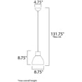thumbnail image 4 of 11022SN Maxim Lighting Cora-One Light Pendant-8.75 Inches wide by 8.75 inches high-Satin Nickel Finish    -Traditional Installation, 4 of 4