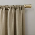 thumbnail image 2 of No. 918 Daniela 1-Piece Linen Blend Semi-Sheer Rod Pocket Curtain Panel, 54"x63", Taupe, 2 of 8