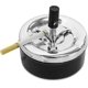 thumbnail image 1 of Ashtray, Stainless Steel Mini Round Push Down Ashtray With Spinning Tray Portable Cigarette Ashtray Smokers Smoking Ash Tray, 1 of 5