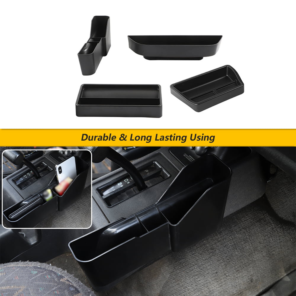 Interior Black ABS Plastic Dashboard Storage Box Tray Fit Jeep Wrangler TJ 97-06