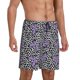 thumbnail image 2 of Fotbe Purple Butterflies Pantalones Cortos de Pijama para Hombre, Ropa de Dormir, Pantalones de Pijama Cortos para Hombre-Small, 2 of 6