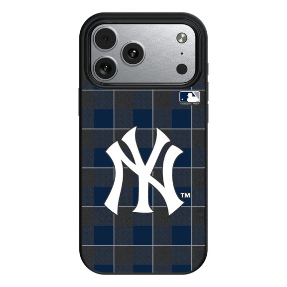 Keyscaper New York Yankees Plaid Magnetic Bump iPhone Case