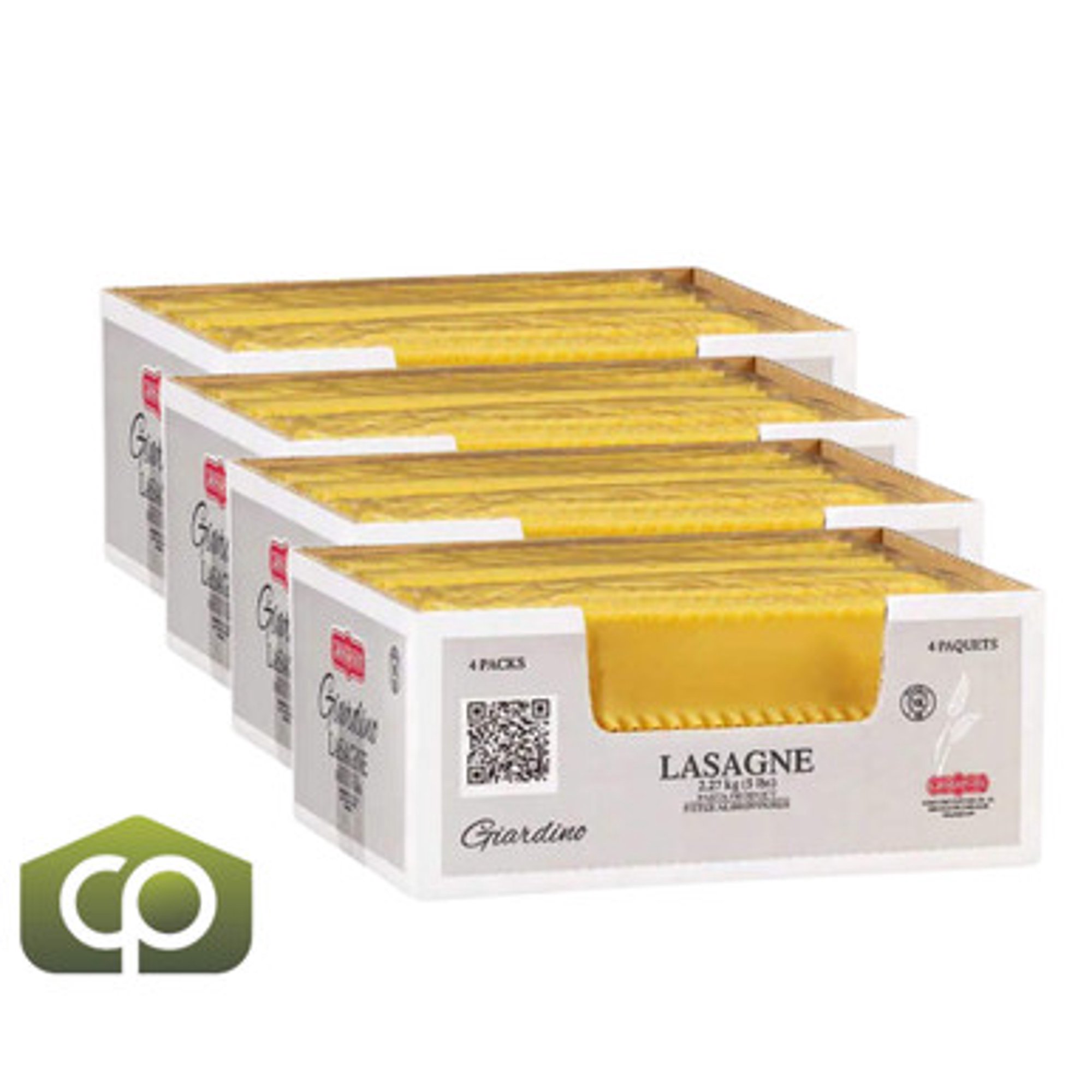 Griss Pasta Giardino Wheat Semolina Lasagna Sheets, 2.27 kg (4