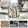 thumbnail image 6 of Yayeee Ashtray with Lid for Cigarette Smokeless Stainless Steel Home Ash Holder, Stripes Pattern, 6 of 7