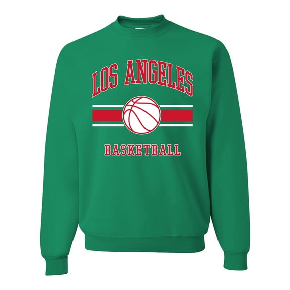 Wild Bobby City of Los Angeles LAR Basketball Fantasy Fan Sports Unisex Crewneck Sweatshirt, Kelly, X-Large