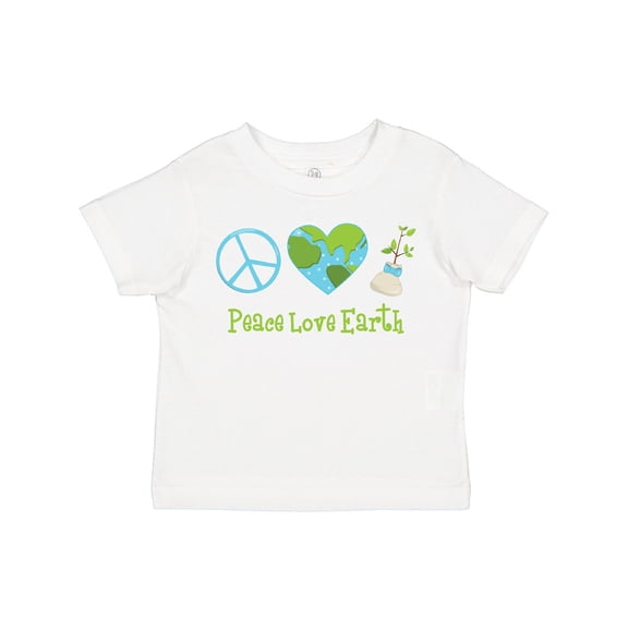 Inktastic Peace Love Earth Girls Toddler T-Shirt