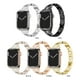 thumbnail image 5 of Compatible con Apple Watch Band de acero inoxidable compatible con /41/40/38 mm para mujeres y hombres, correa de repuesto delgada para Apple Watch Series 7/SE/6/5/4/3/2/1 (oro rosa) Rojo Verde, 5 of 5