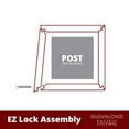 thumbnail image 5 of Ekena Millwork 12"W x 12'H Premium Square Non-Tapered Double Raised Panel PVC Endura-Craft Column Wrap Kit, Tuscan Capital & Base, 5 of 6