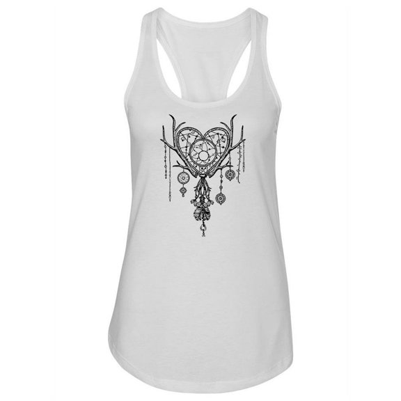 Heart-Shaped Dream Catcher. Tank Women -Image by Shutterstock, Female XX-Large