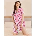 thumbnail image 4 of Ekouaer Womens Cotton Nightgowns Button Down Sleep Shirts Soft Night Shirts Night Dress, 4 of 6