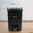 thumbnail image 6 of 14 Gallon Step-On Trash Can/Container, Black Plastic Dustbin with Lid and Foot Pedal, Hands-Free Disposal, 6 of 6