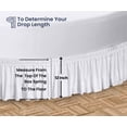 thumbnail image 5 of SGI Bedding Round Bed Skirt |Wrap Around Microfiber Bed Skirt | Fade Resistant, Wrinkle Free, Anti-static, Decorative, Extra Storage Space, Clutter-Free | 87" Diameter / 12" Drop, White, 5 of 8