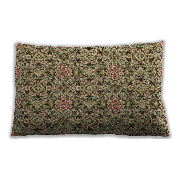 Ahgly Company Outdoor Rectangular Contemporary Lumbar Throw Pillow, 13 inch by 19 inch
