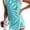 Aruba Blue, variant on Wrongduck women's two piece summer dress ribbed knit vest and split underskirt two-piece casual set