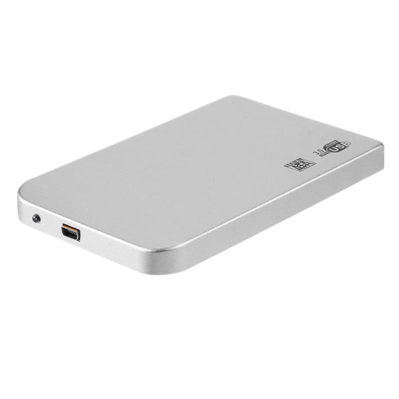 stereoanlæg hellig forvirring Portable External Hard Drive HDD 3TB SATA To USB3.0 Hard Disk Box Aluminum  Alloy Ultra-thin Compatible with Win,SP4,SP2,XP - Walmart.com