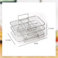 thumbnail image 4 of Iodue Rack 304 Stainless Three Layer Steaming Rack Air Fryer Accessories Grill Three Layer Steaming Rack Fruit And Vegetable Dehydration Rack, 4 of 4