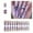 style1, variant on RAGUPEL 24Pcs Glue on Nails for Women,Hand-Painted Pattern Square Nail Tips,Matte Surface Press on Nail,Long Nails for Dating,Party,Taking Pictures,Daily Life,Style1