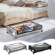 thumbnail image 1 of Caja de almacenamiento debajo de la cama con ruedas | Organizador de gran capacidad para ropa, zapatos, libros | El marco de tela y metal 600D soporta hasta 66 libras | Etiqueta de ventana, 1 of 8