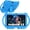 Blue, variant on YQSavior 7 in 1024 x 600 Child Tablet, 32 GB, Android 12, Wi-Fi, Blue