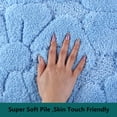 thumbnail image 3 of Heeneeso M23 Microfiber Bathroom Rug Non-Slip Machine Washable Blue Flower 1PC 36 x 24", 3 of 7