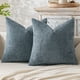 thumbnail image 1 of XmhyTop-A Juego de 2 fundas de almohada decorativas en gris claro y azul, 45 x 45 cm, estilo bohemio moderno para dormitorio y sala de estar., 1 of 5