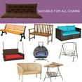 thumbnail image 6 of XXLYY Porch Swing Cushions, Waterproof Swing Replacement Cushions with Backrest and Ties, Garden Bench Seat Cushion, Outdoor Porch Patio Swing Non-Slip Chairs Pad, 6 of 8