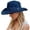 Dark Blue, variant on DFEK Stylish Unisex Denim Sun Hat with Wide Brim for Summer Outdoor Beach Activities Comfortable Lightweight and Breathable Design Light Blue One Size