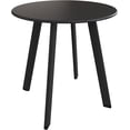 thumbnail image 5 of Evajoy Patio metal Side Table, 17.7"X18.2"(Height) Rust-Resistant Round End Table with Square Feet Décor for Bistro, Apartment, Balcony(Black), 5 of 5