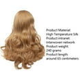 thumbnail image 4 of WEIWEIGG 26Inch Long Wavy Blonde Wig for Women, Synthetic Wig with Adjustable Cap, Comfortable Mesh, Natural Shine, Ideal for Daily/Halloween/Cosplay, 4 of 9