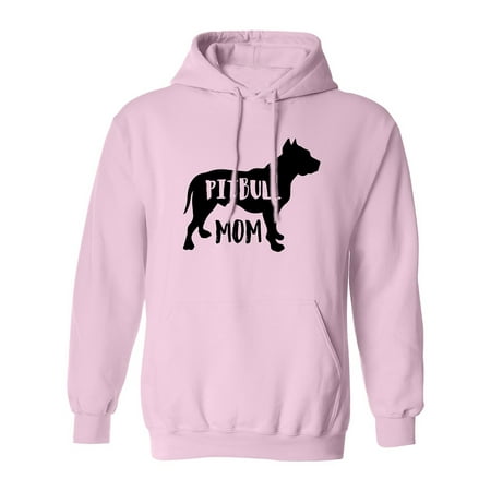 PITBULL MOM Adult Hooded Sweatshirt