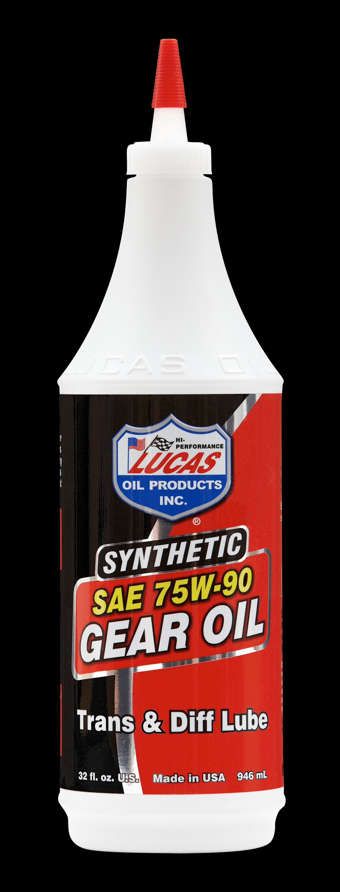 Lucas Oil 10047 Gear Oil Single; 1 Quart Bottle; 75W90; Synthetic