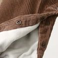 thumbnail image 5 of lnmuld Boys Pants Winter Girls Corduroy Padded Overalls Baby Toddler Jumpsuit with Snap Buttons Soft Warm Playwear for and Kids Solid Color Size:18-24 Months, 5 of 6