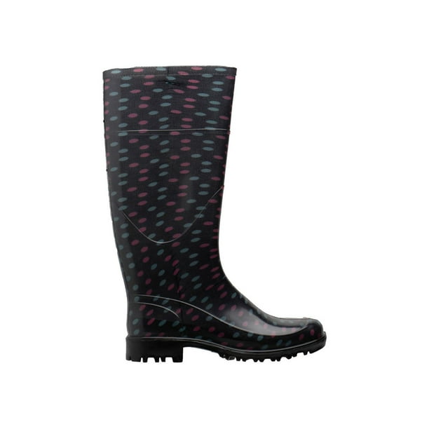 Botas Mujer Lluvia Top Moda Largas Impermeables negro 23