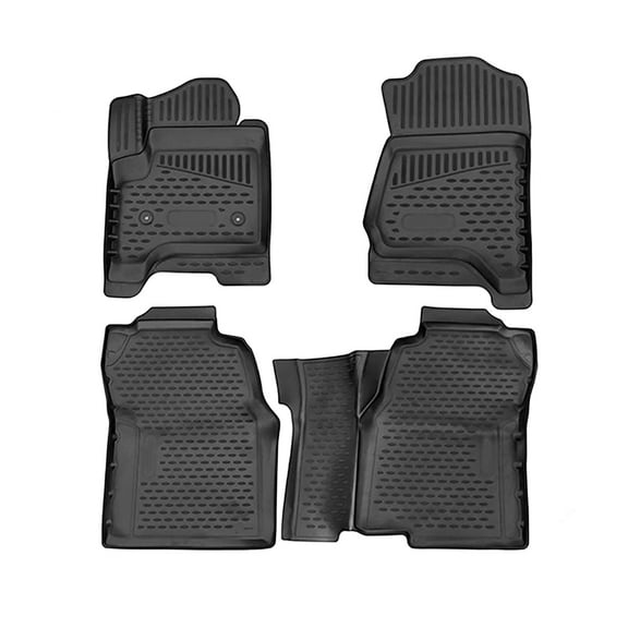 OMAC Floor Mats Liner for GMC Sierra Crew Cab 1500 2500 2014-2018 All-Weather 4x