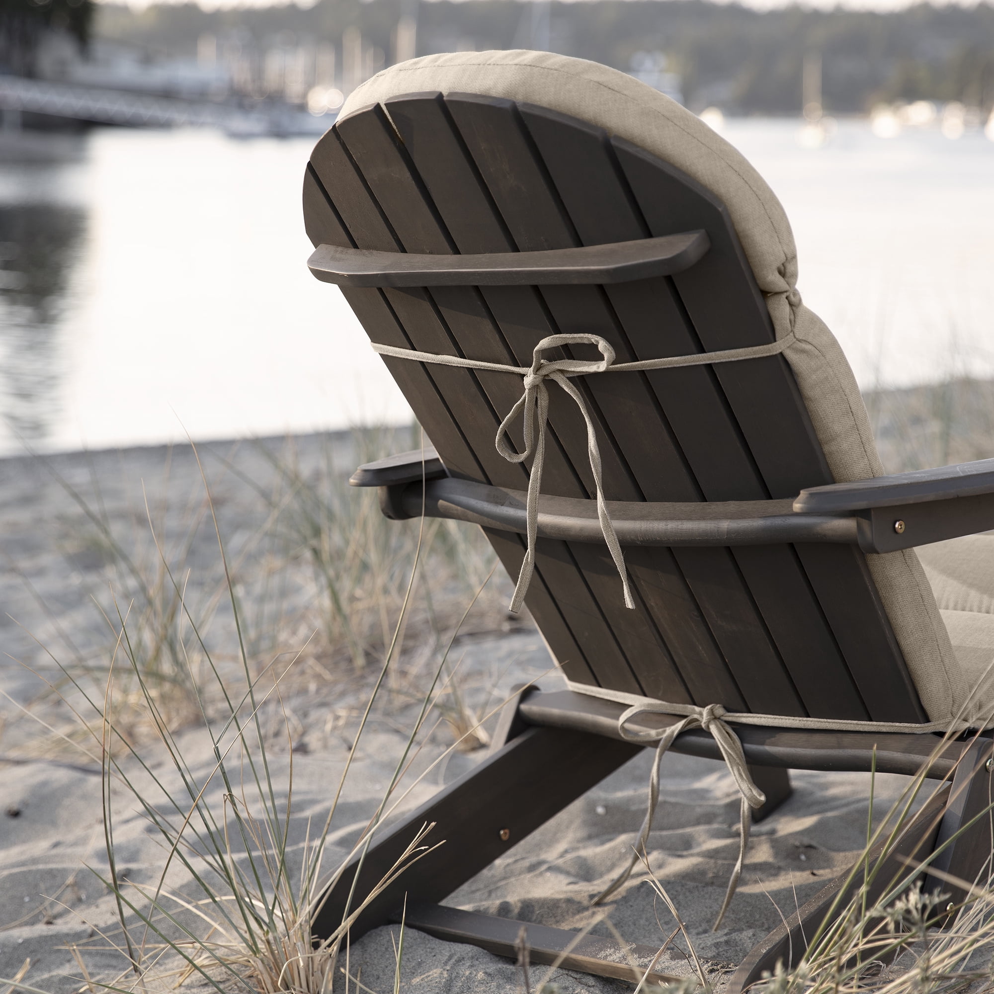 ARDEN Oceantex Outdoor Rocking Chair or Adirondack Cushion, 21.5 x 19, Water Repellent, Fade Resistant 19 x 21.5, Natural Tan